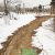 中国陕西省周至县冬天雪景PG国际猕猴桃照片
